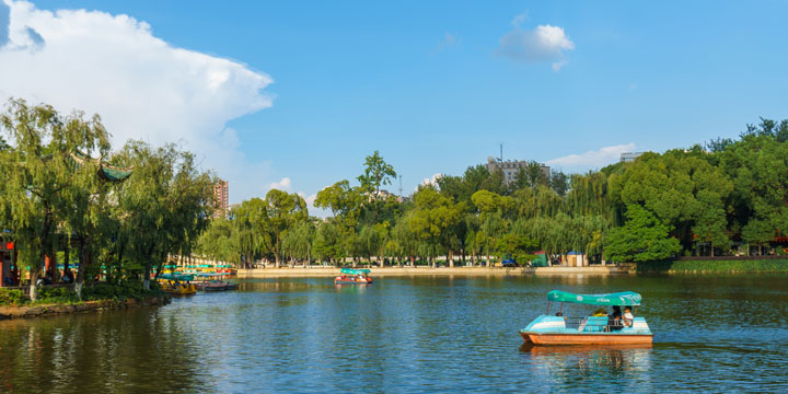 Vista della città di Kunming